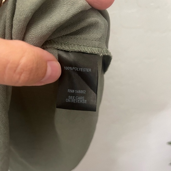 Torrid Harper Olive Green Button Front Tunic Tank - Picture 6 of 8